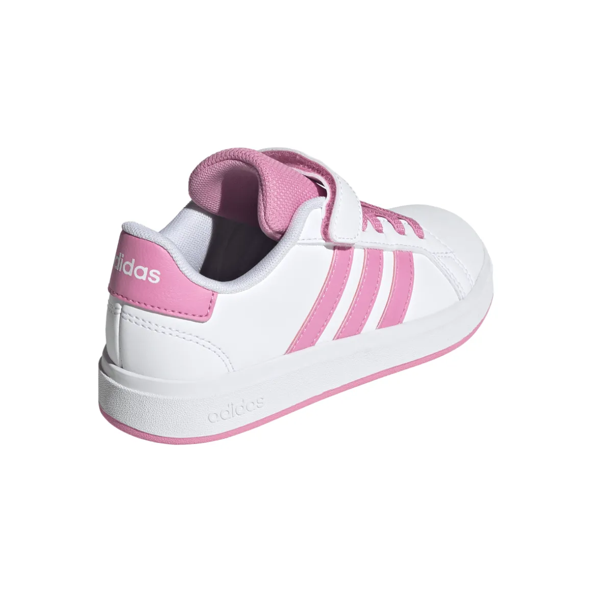 Sneakers bianche e rosa da Bambina con strappo adidas Grand Court 2.0