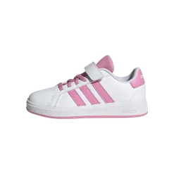 Sneakers bianche e rosa da Bambina con strappo adidas Grand Court 2.0