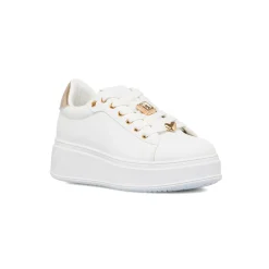 Sneakers bianche platform da donna Lora Ferres