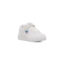 Sneakers bianche primi passi da bambina con logo glitterato Champion Rebound Low G Td