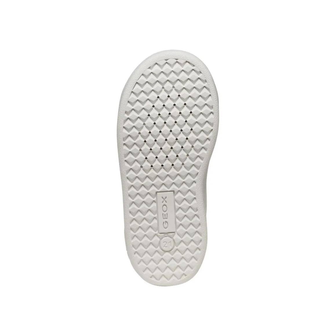 Sneakers bianche traspiranti da Bambina con dettaglio glitter Geox
