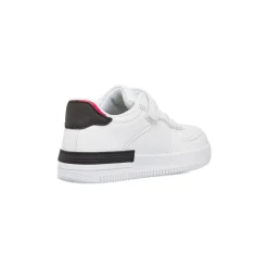 Sneakers bianco da ragazzo Space Boy con dettagli nero e rosso