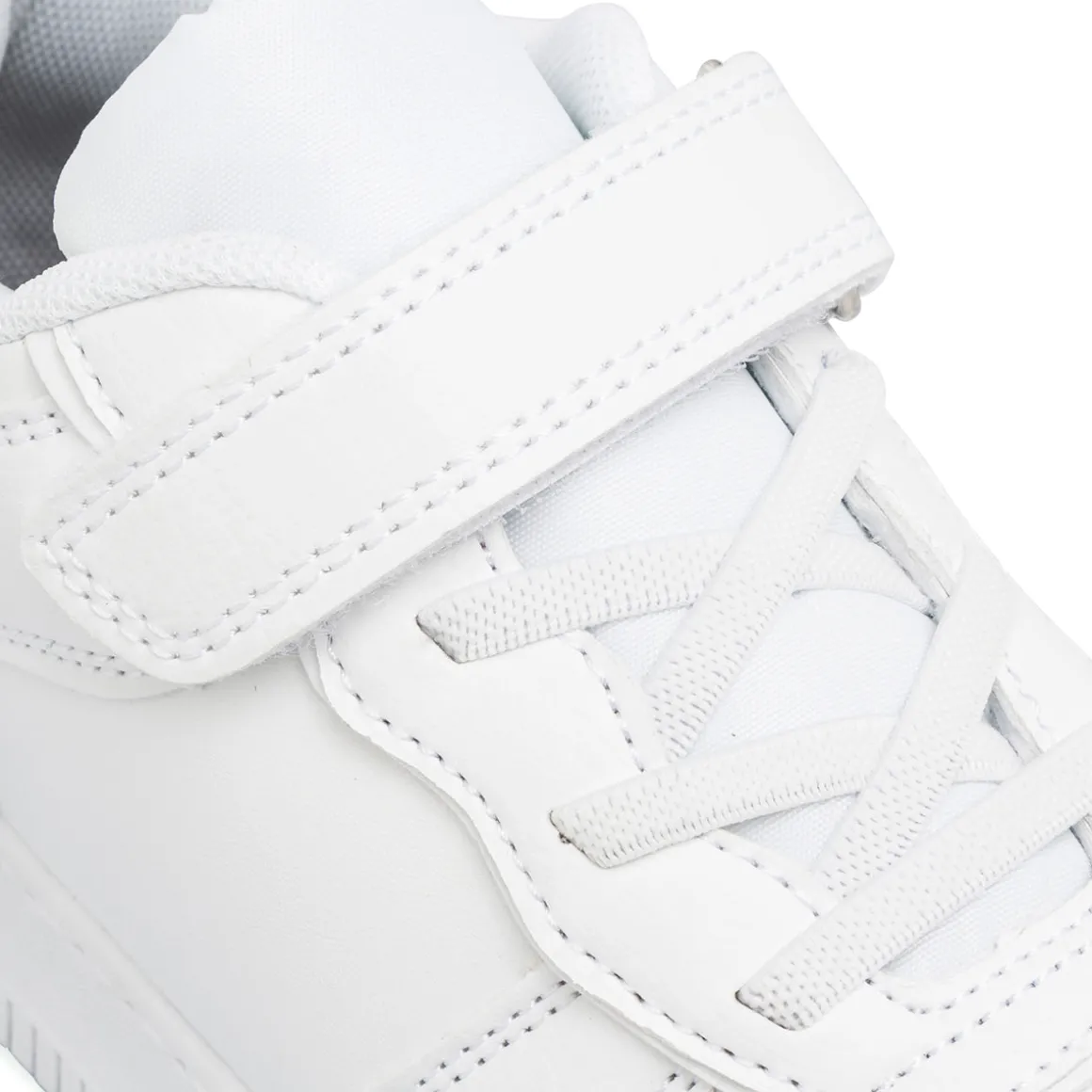 Sneakers bianco da ragazzo Space Boy con dettagli nero e rosso