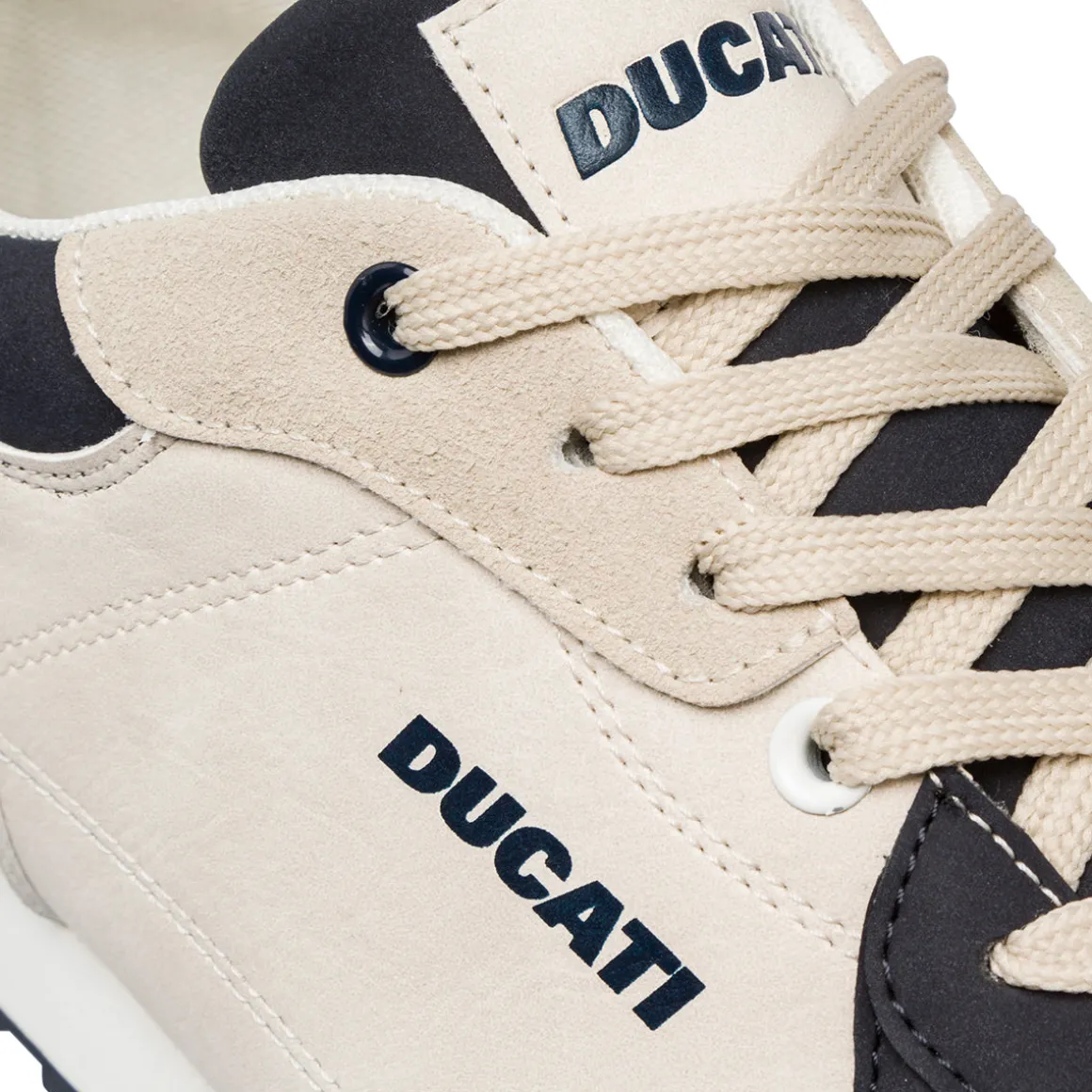 Sneakers bianco off-white e blu da Uomo Ducati