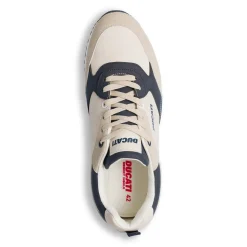 Sneakers bianco off-white e blu da Uomo Ducati