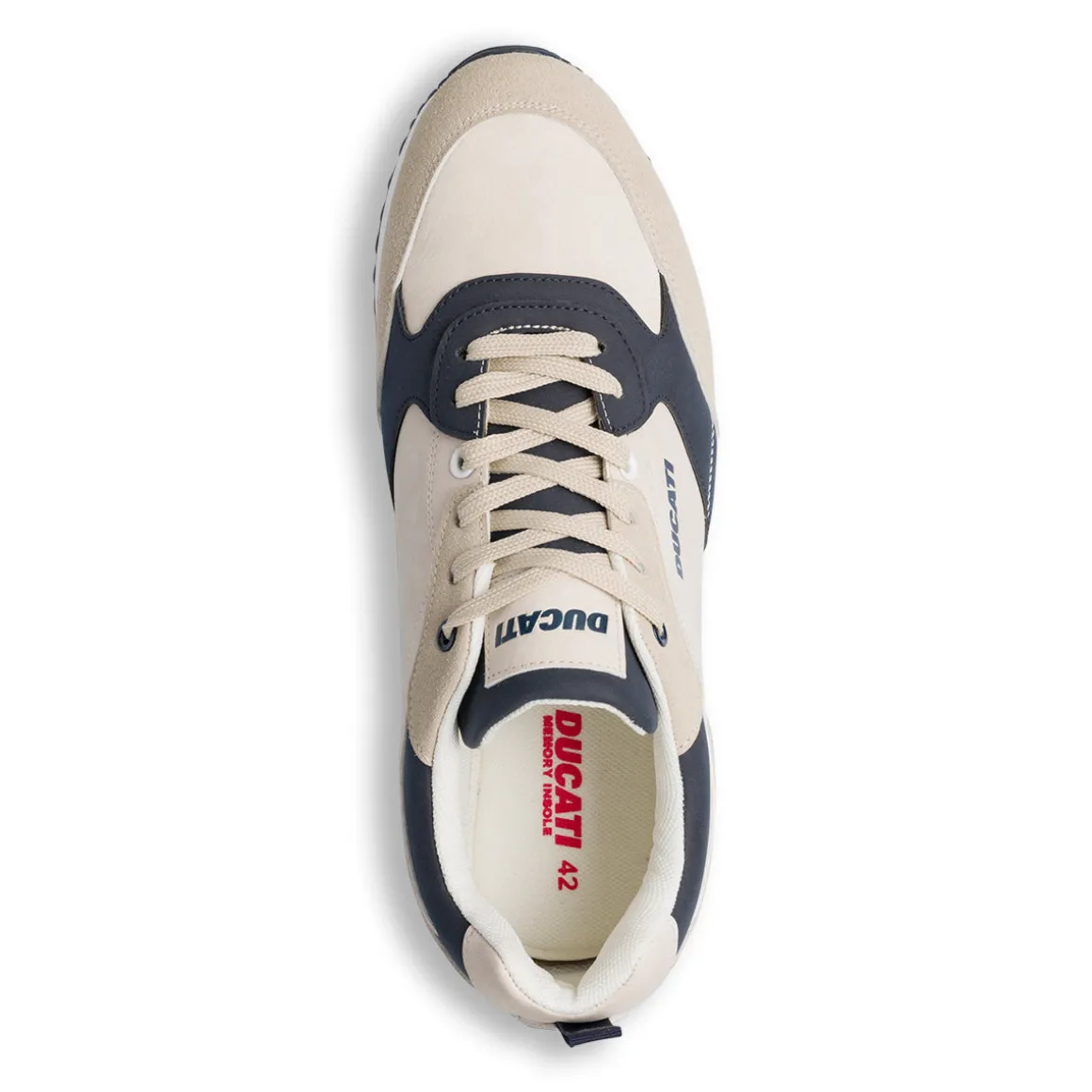 Sneakers bianco off-white e blu da Uomo Ducati