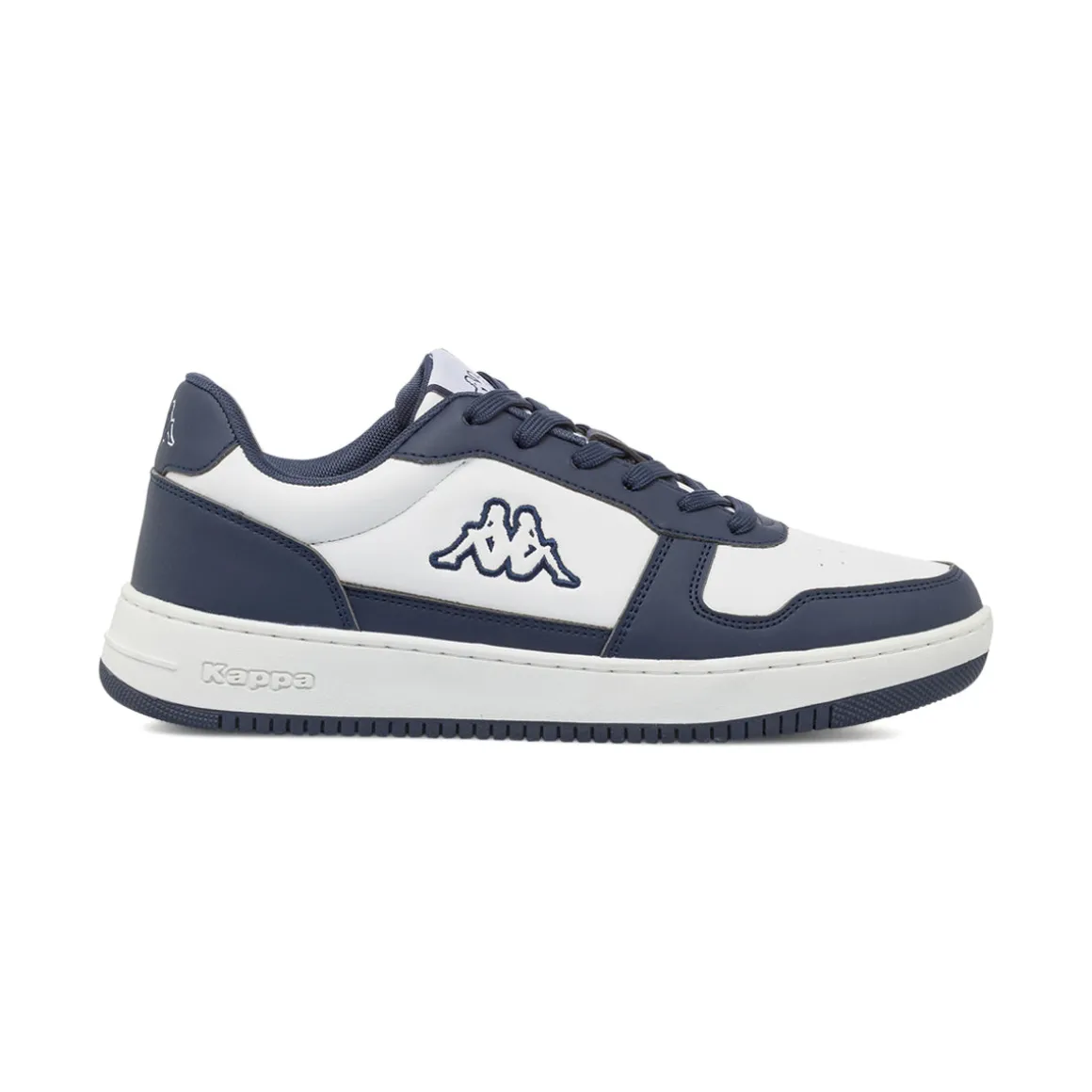 Sneakers bicolore bianche e blu da Uomo Kappa