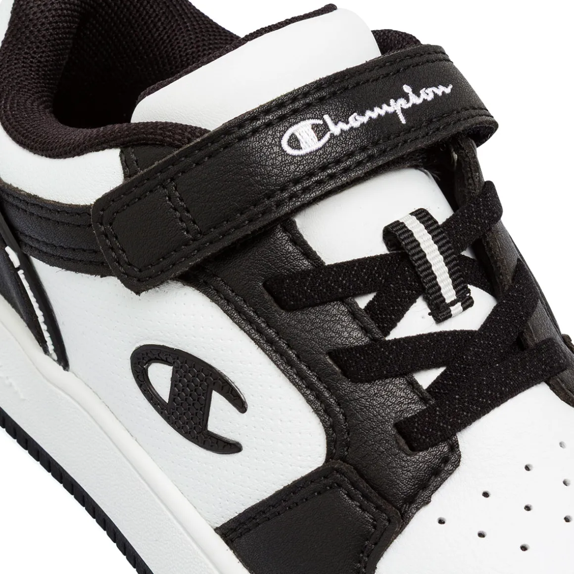 Sneakers bicolore bianche e nere da Bambino Champion