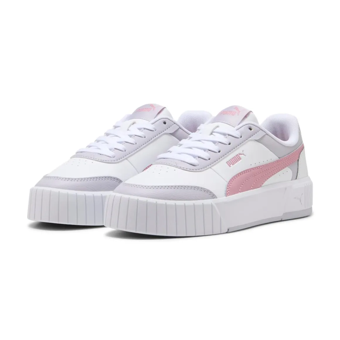 Sneakers bicolore bianche e lilla da Donna Puma Carina Mia