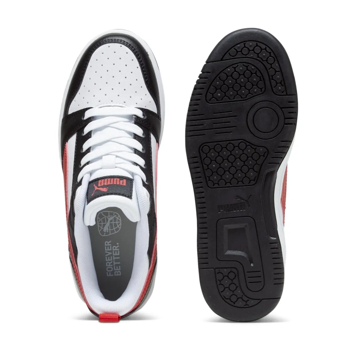 Sneakers bicolore bianco e nero da Ragazzo Puma Rebound v6