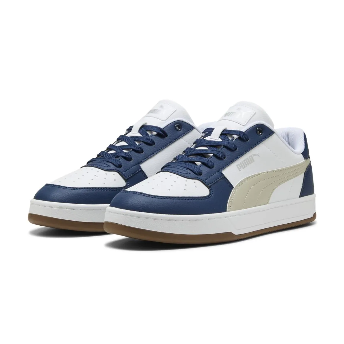 Sneakers bicolore bianco e blu da Uomo Puma Caven 2.0