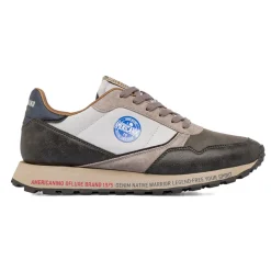 Sneakers bicolore grigio e bianco da Uomo Americanino