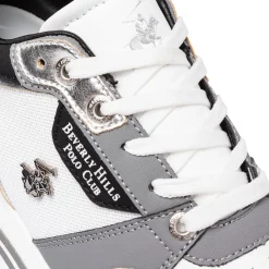 Sneakers bicolore grigio e bianco da Donna Beverly Hills
