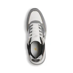 Sneakers bicolore grigio e bianco da Donna Beverly Hills