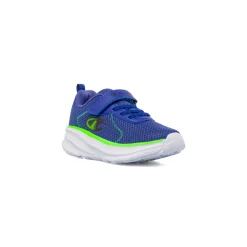 Sneakers blu da Bambino con inserti fluo Champion