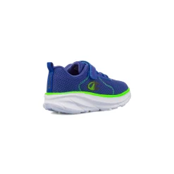 Sneakers blu da Bambino con inserti fluo Champion