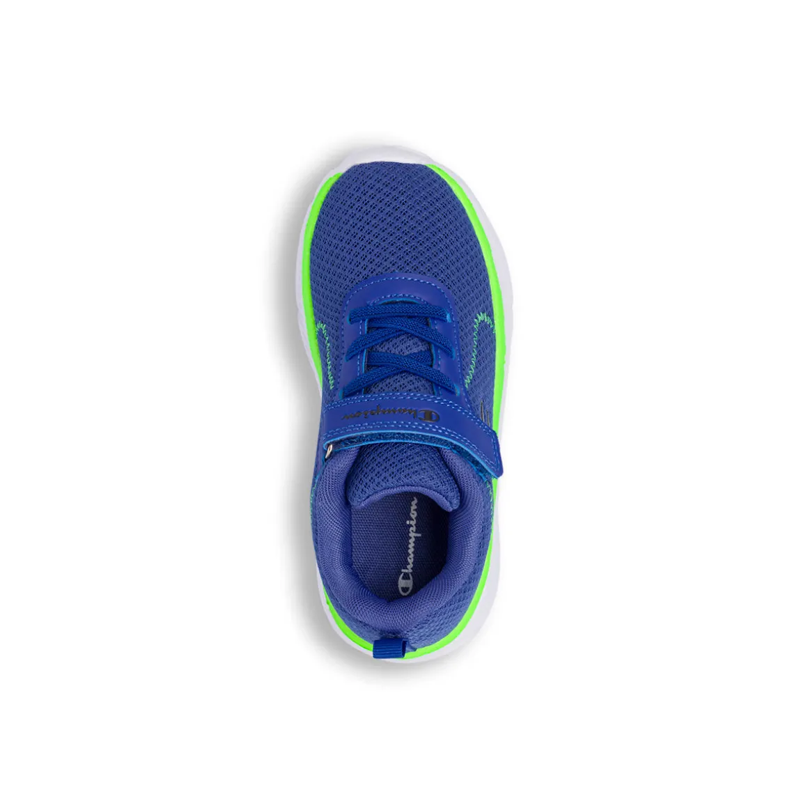 Sneakers blu da Bambino con inserti fluo Champion
