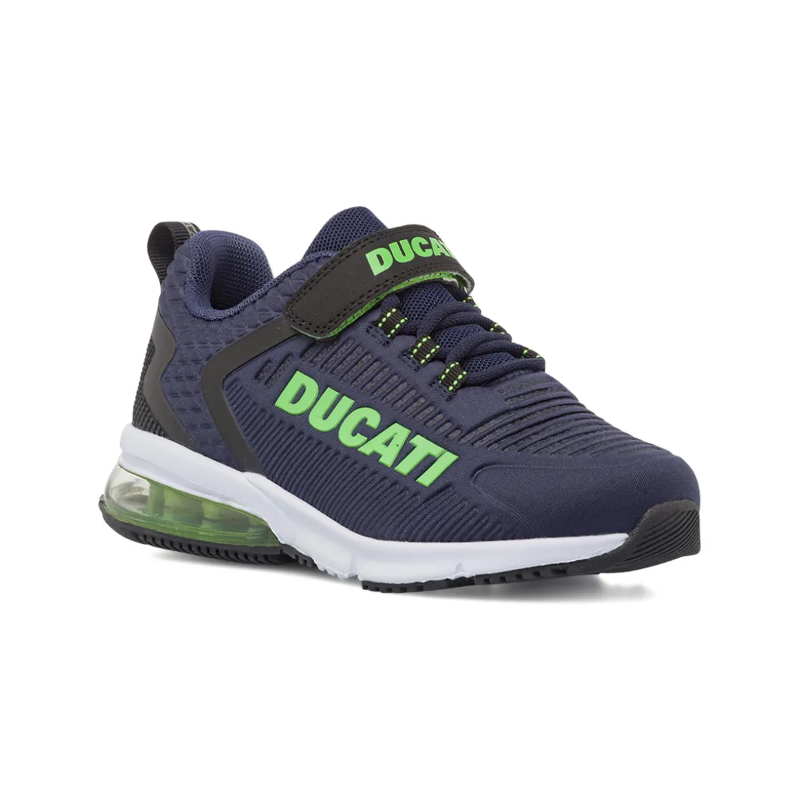 Sneakers blu da bambino con ammortizzazione ad aria Ducati