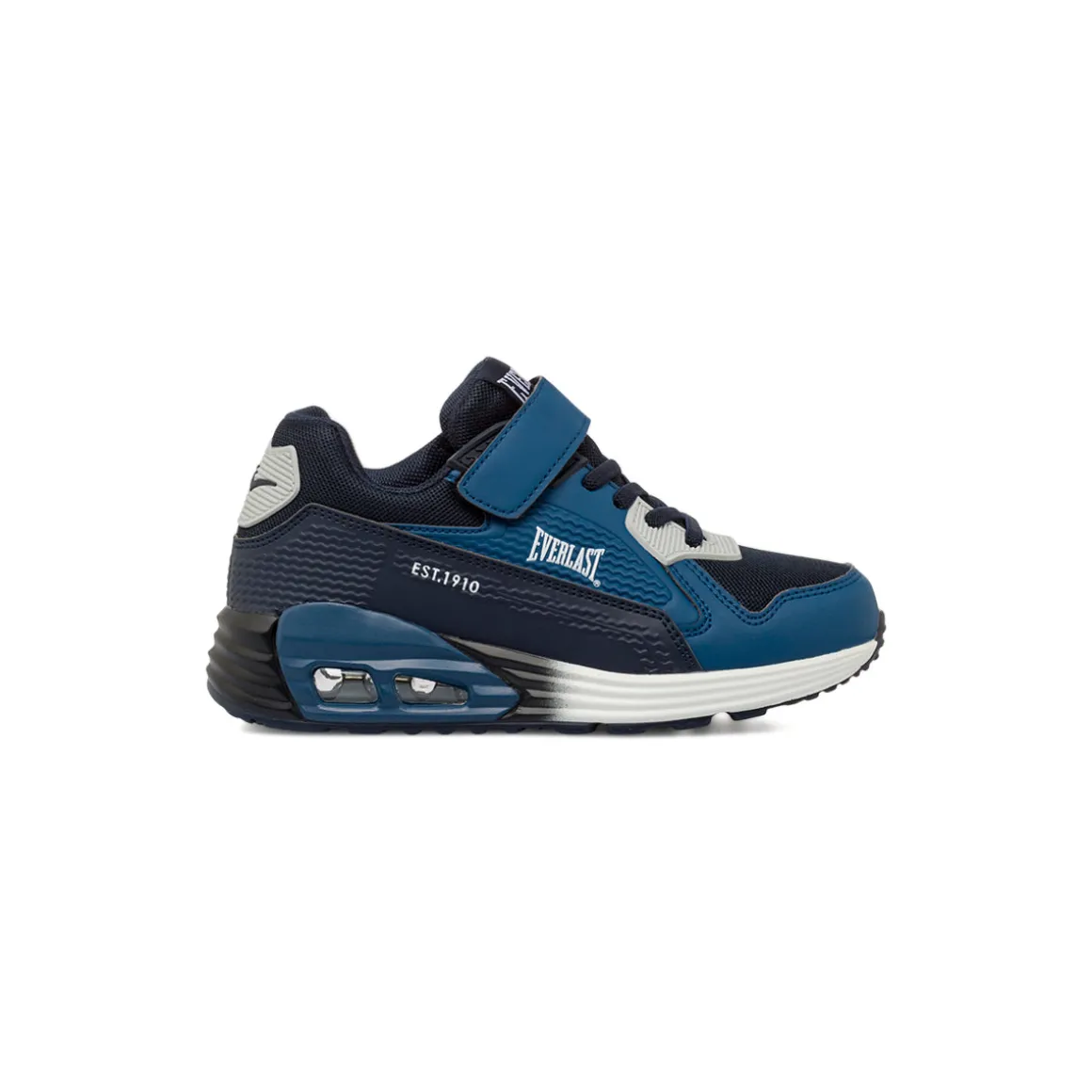 Sneakers blu da Bambino con ammortizzzione ad aria e strappo Everlast