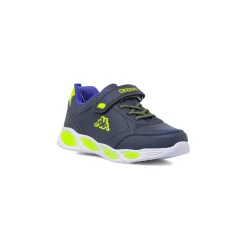 Sneakers blu da bambino con luci e strappo Kappa