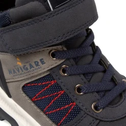 Sneakers blu da Bambino con dettaglio grigio e strappo Navigare