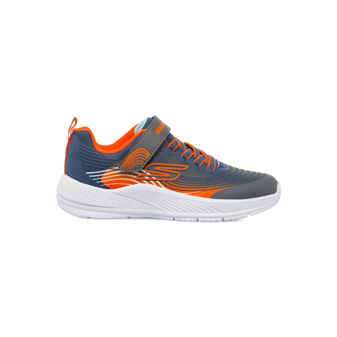 Sneakers Blu da bambino con luci nella suola Skechers Erupters 4