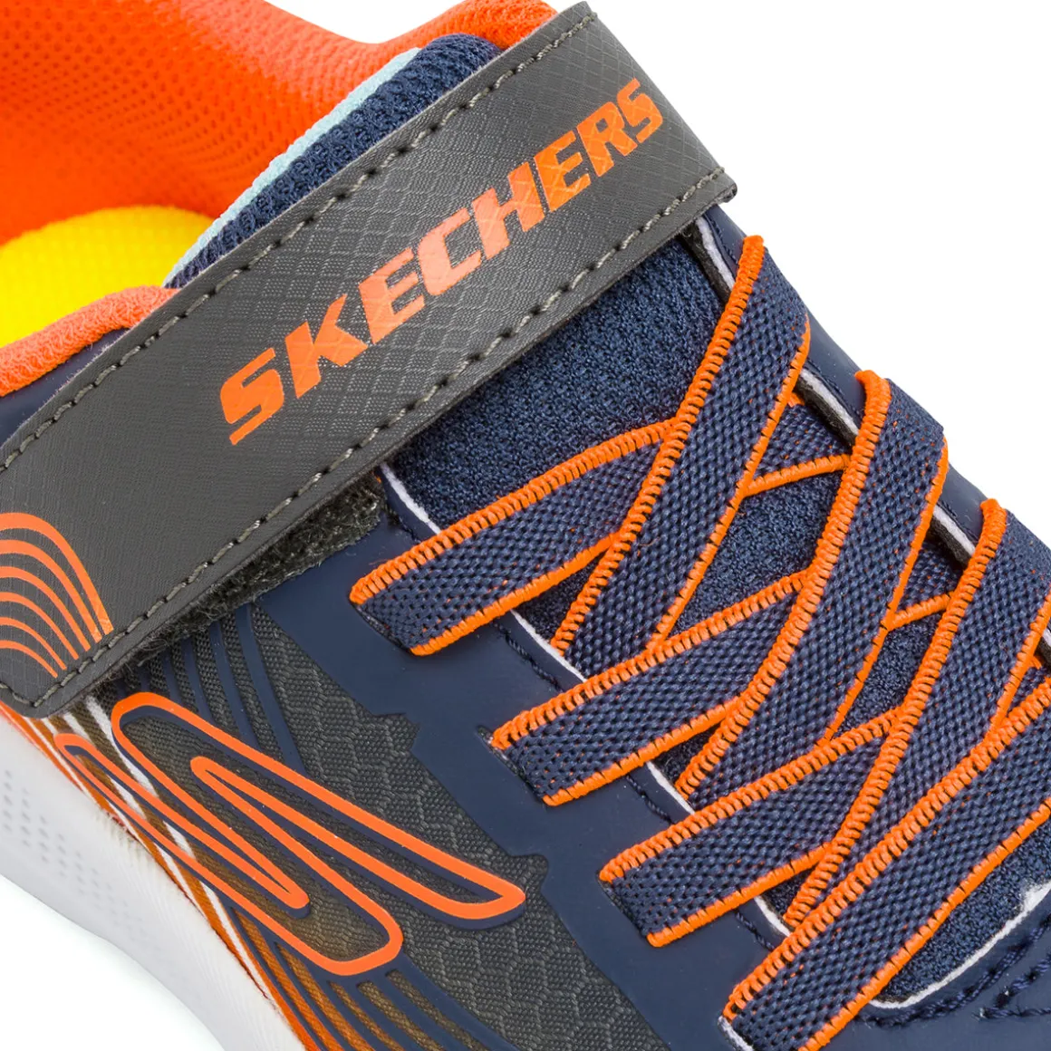 Sneakers Blu da bambino con luci nella suola Skechers Erupters 4