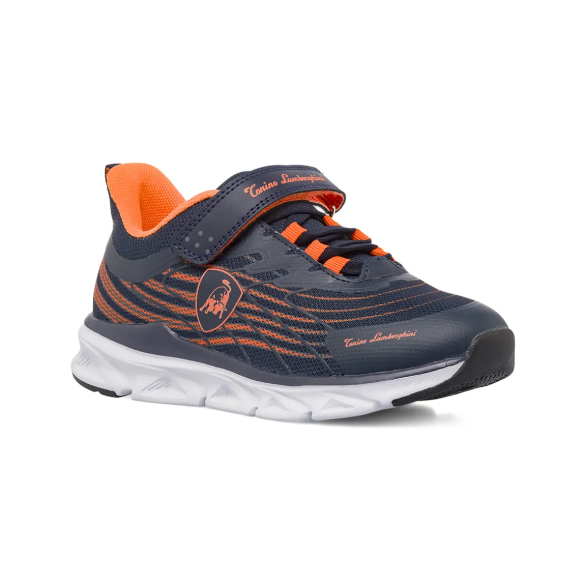 Sneakers blu da Bambino con strappo Tonino Lamborghini