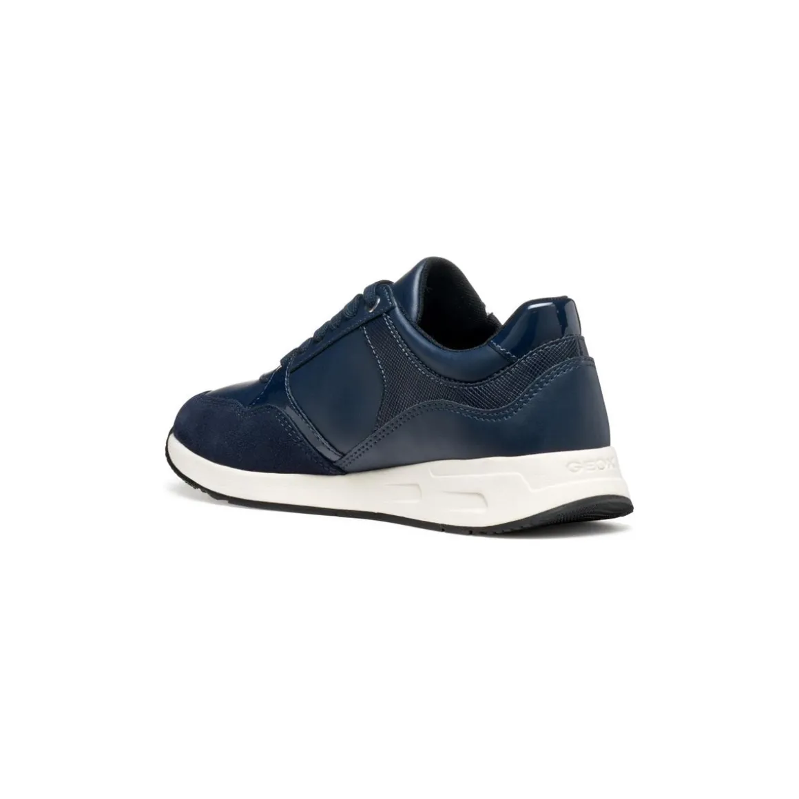 Sneakers blu da Donna con zip Geox e suola traspirante