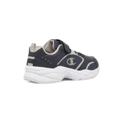 Sneakers blu da ragazzo con dettagli grigio e logo Champion Count B