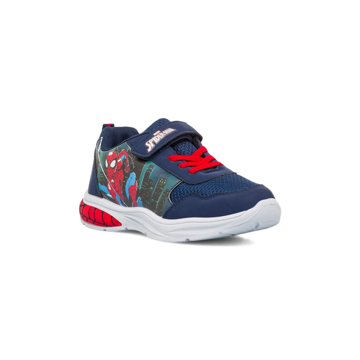 Sneakers blu da ragazzo Spiderman con luci