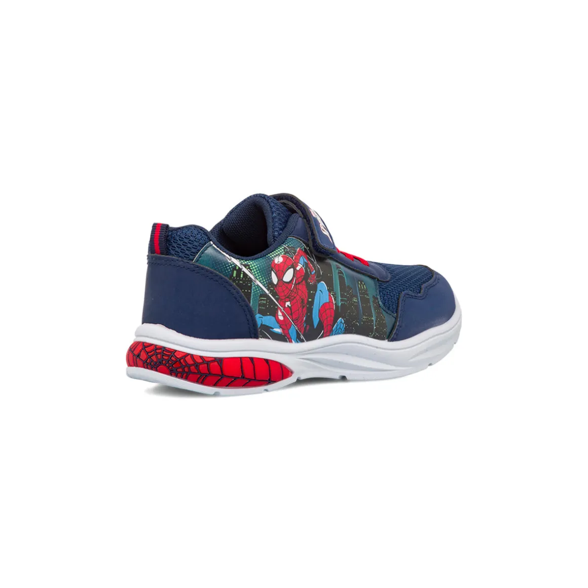 Sneakers blu da ragazzo Spiderman con luci