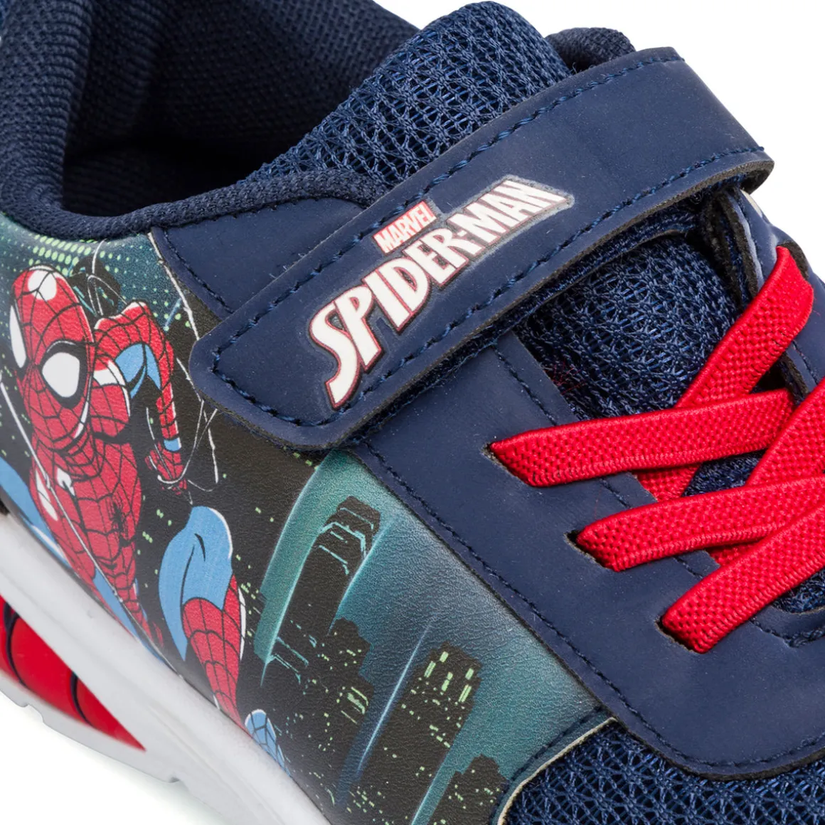 Sneakers blu da ragazzo Spiderman con luci