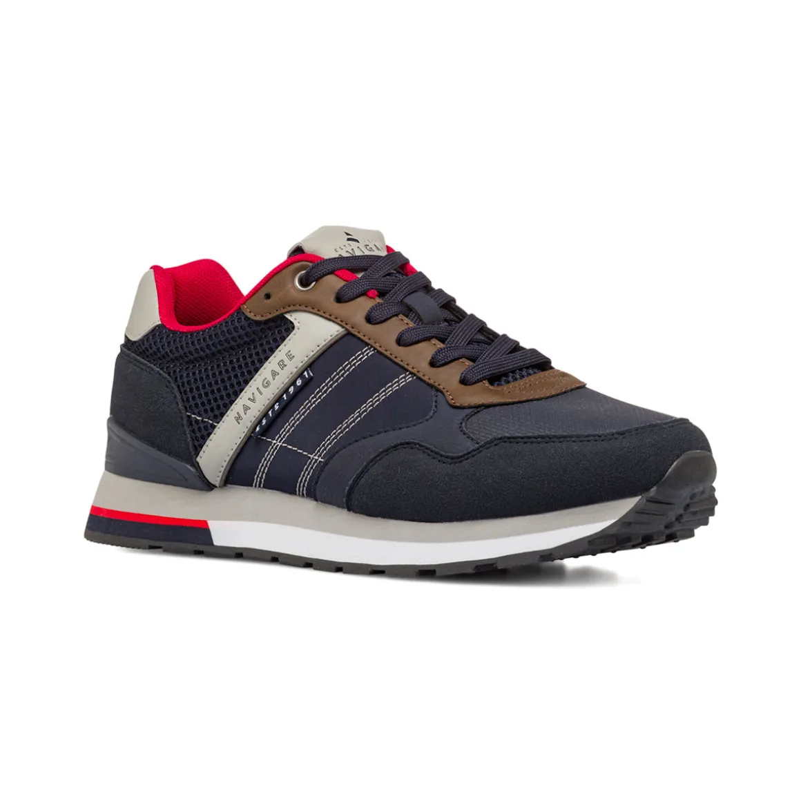 Sneakers blu da Uomo con inserti in contrasto Navigare