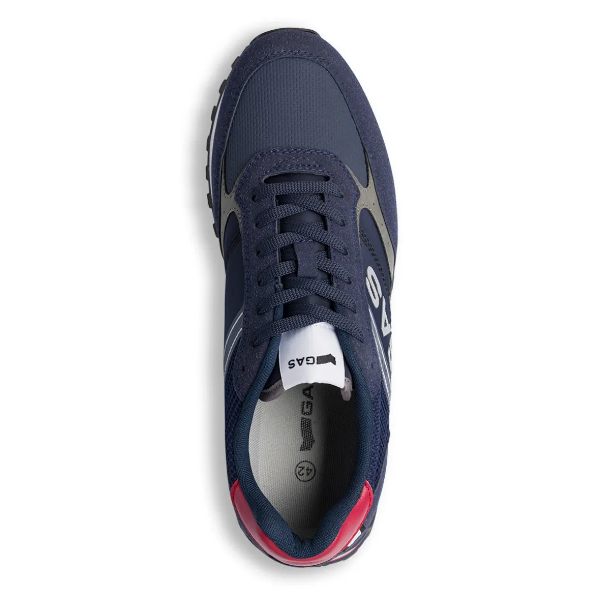 Sneakers blu da Uomo con dettaglio in contrasto Gas