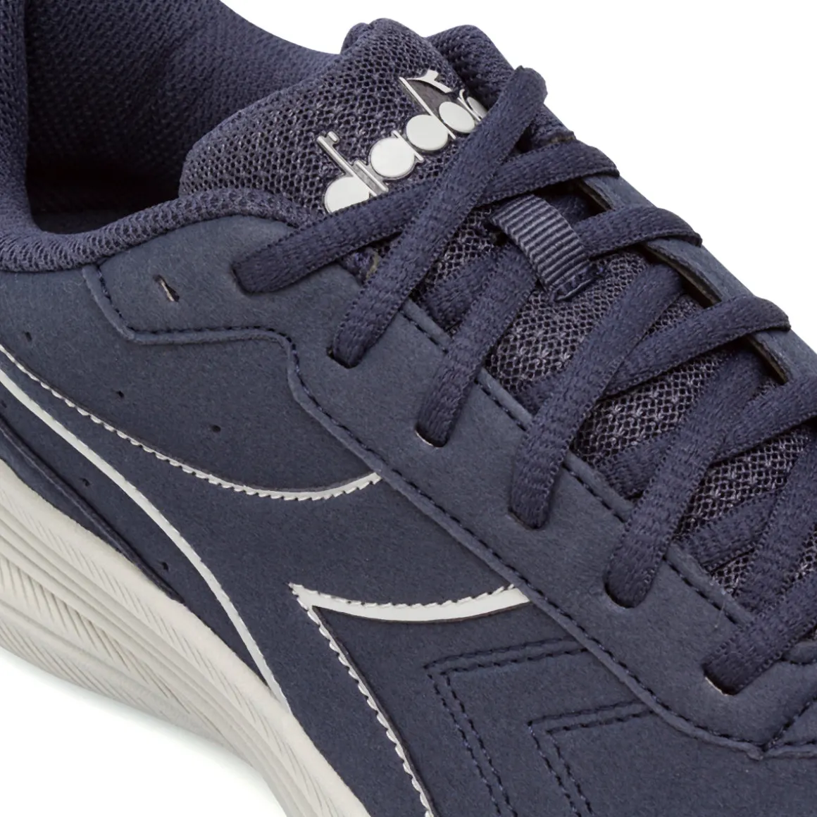 Sneakers blu da Uomo con logo in tono Diadora