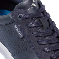 Sneakers blu da Uomo con dettaglio traspirante sulla tomaia Navigare