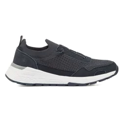 Sneakers blu da Uomo con lacci elastici e dettagli traforati Lumberjack