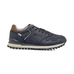 Sneakers blu da uomo con logo Gas Alba