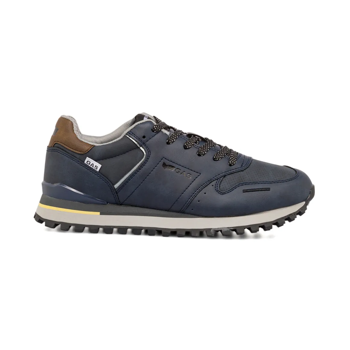 Sneakers blu da uomo con logo Gas Alba