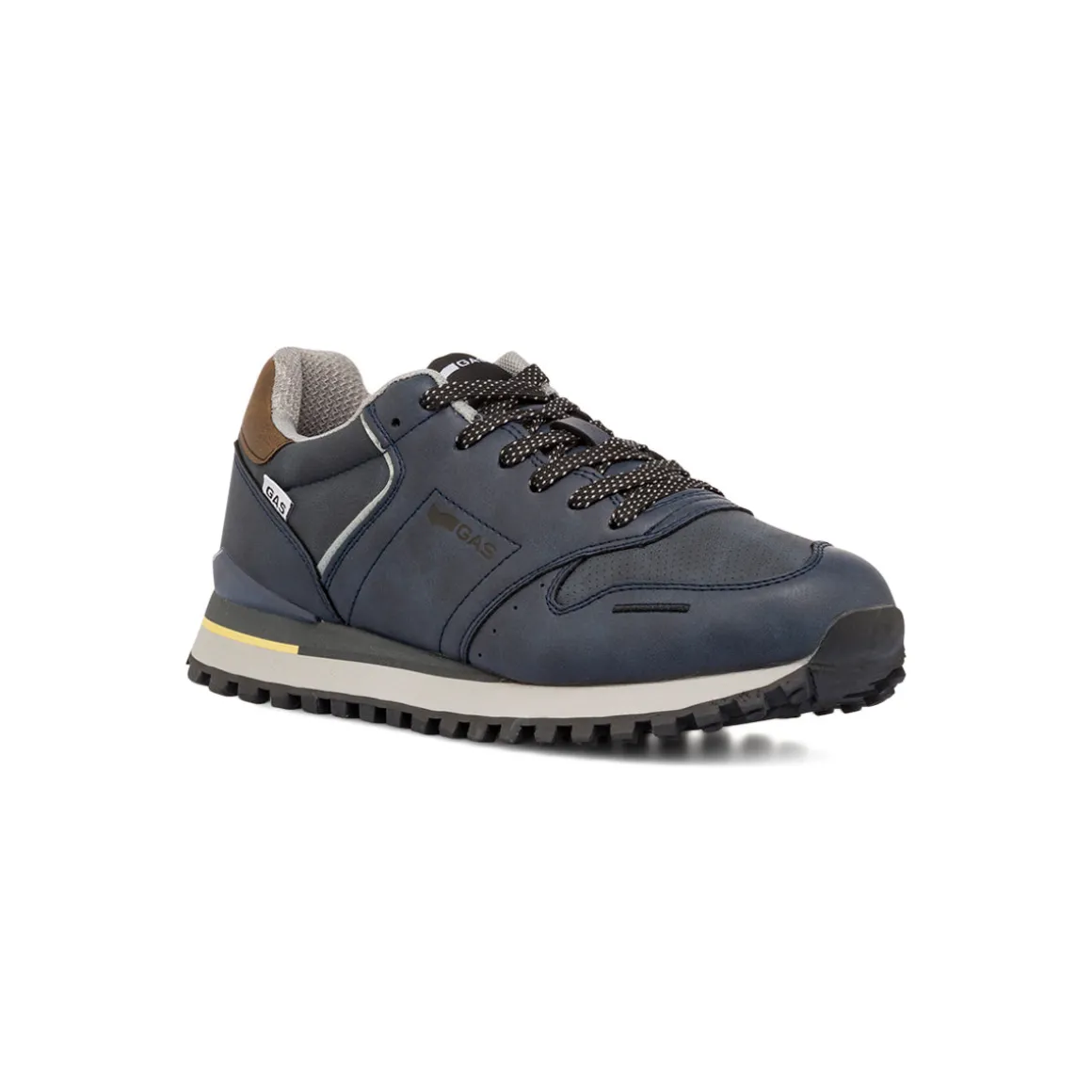 Sneakers blu da uomo con logo Gas Alba
