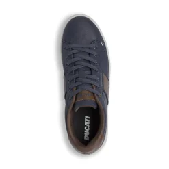 Sneakers blu da Uomo con inserti marroni Ducati