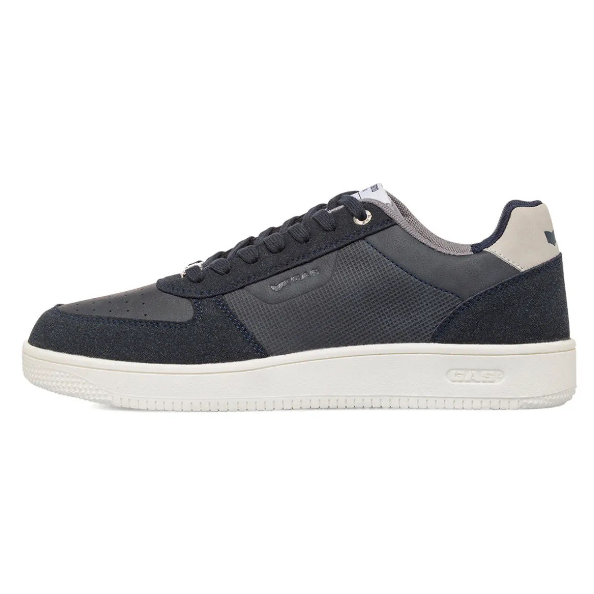 Sneakers blu da Uomo con inserti in tessuto Gas