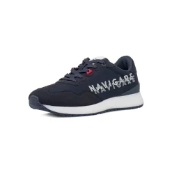 Sneakers blu da Uomo con Maxi Logo laterale Navigare