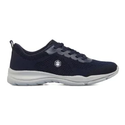 Sneakers Blu da Uomo in tessuto traforato e logo Lumberjack