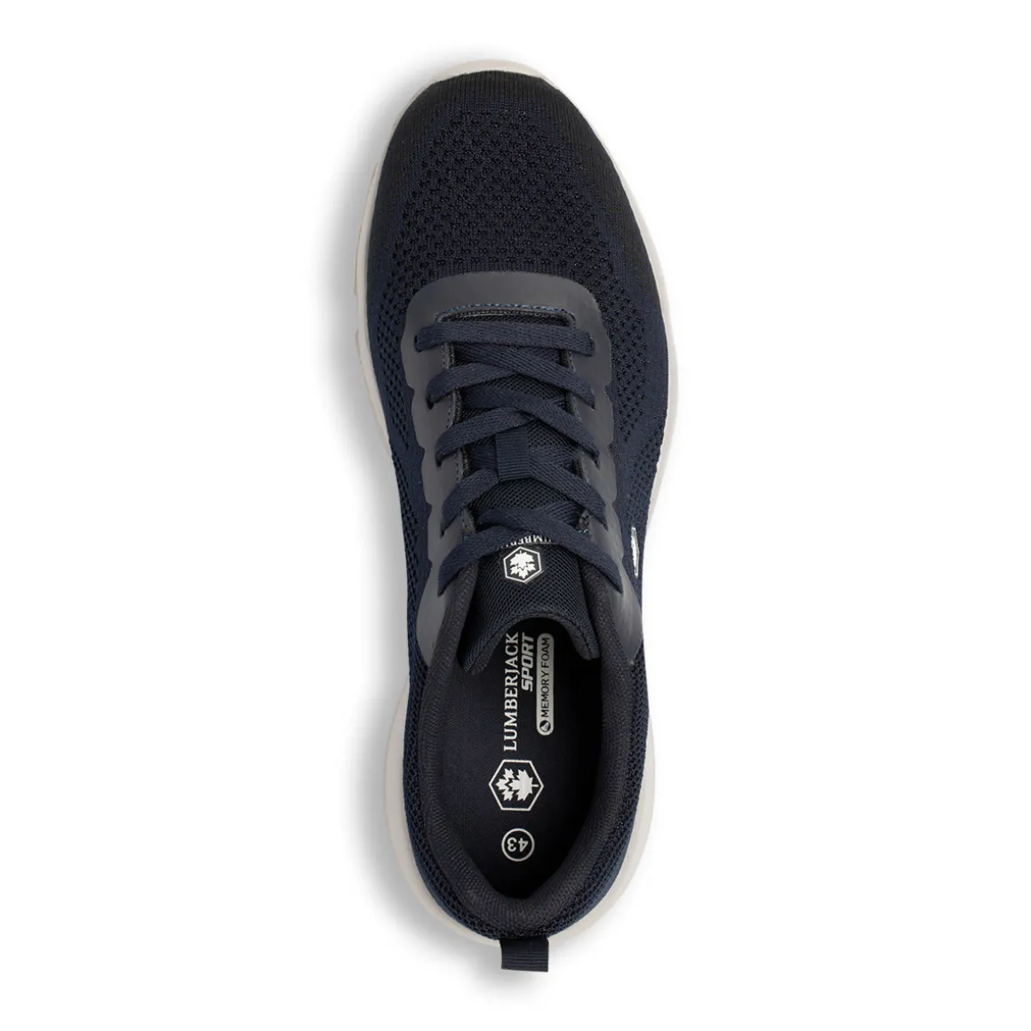 Sneakers Blu da Uomo in tessuto traforato e logo Lumberjack