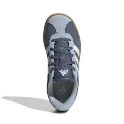 Sneakers blu e azzurre da ragazzo con strisce bianche adidas VL Court 3.0 K
