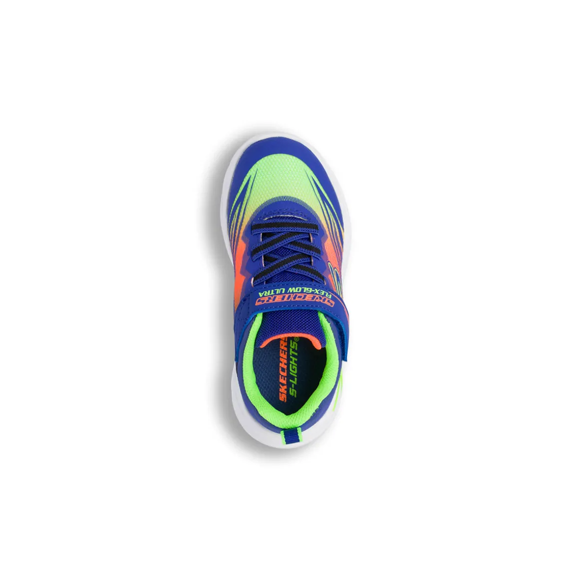 Sneakers blu e giallo fluo da Ragazzo con luci Skechers Flex Glow Ultra