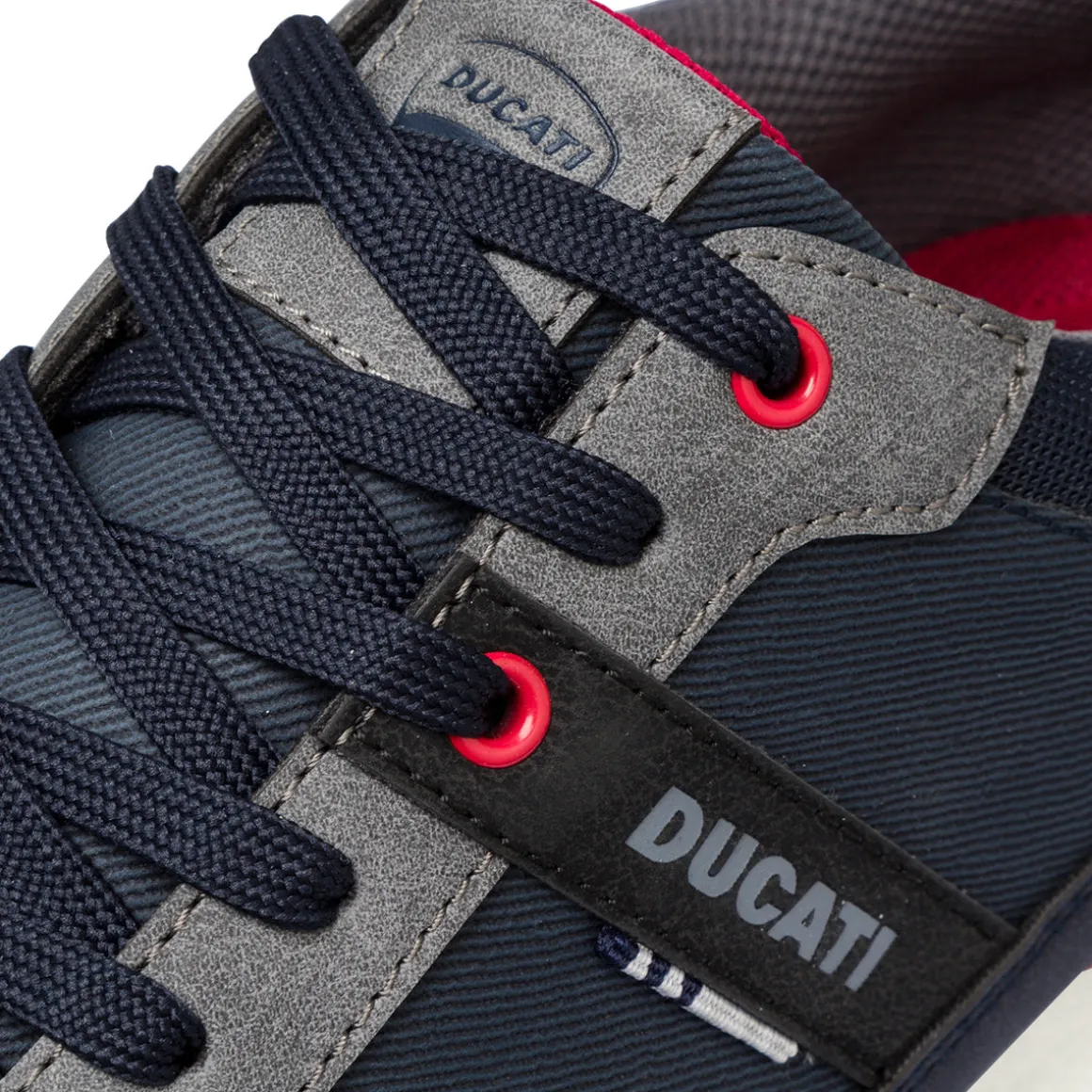 Sneakers blu e grigie da uomo Ducati