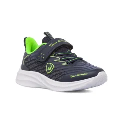 Sneakers blu e verde con strappo da Bambino Tonino Lamborghini